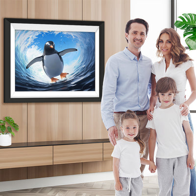 Pinguin und Meer Diamond Painting