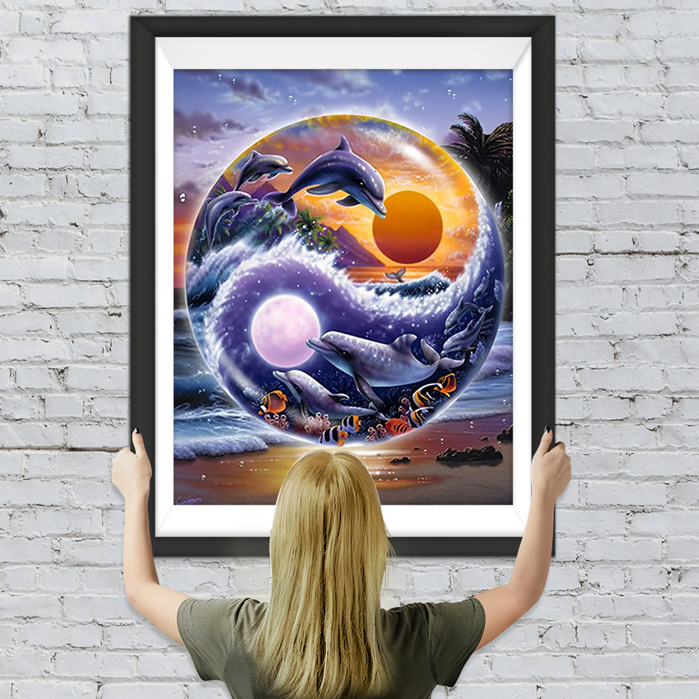 Planet der Delfine Diamond Painting