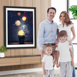 Planeten im Glas Diamond Painting