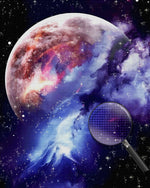 Planeten und Weltraumwolken Diamond Painting