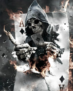 Poker Diamond A Skelett Diamond Painting