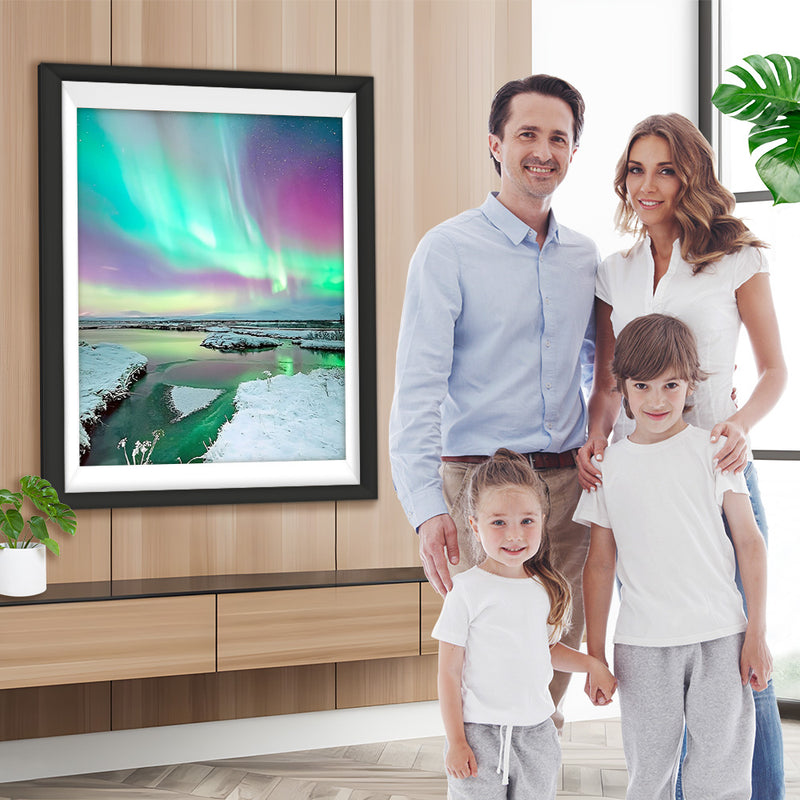 Polarlicht im Winter Diamond Painting