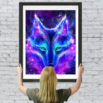 Polarlicht Wolf Diamond Painting
