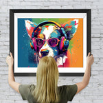 Pop-Art Bunter Hund Diamond Painting