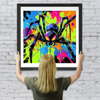 Pop Art Große Schwarze Spinne Diamond Painting