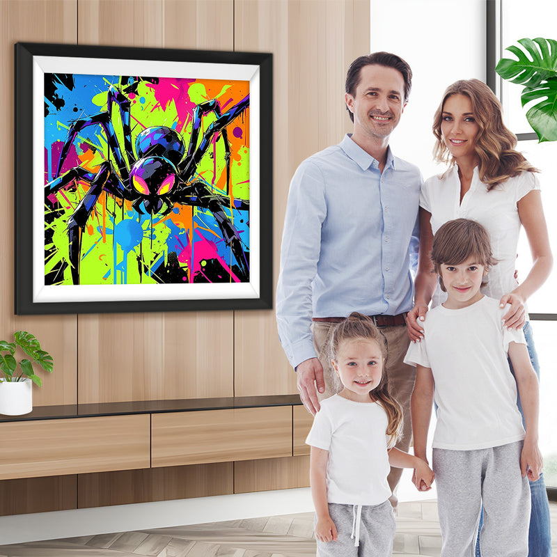 Pop Art Große Schwarze Spinne Diamond Painting