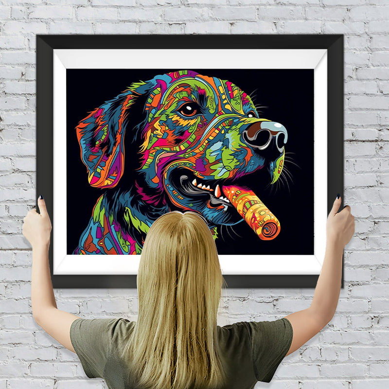 Pop Art Hund Diamond Painting