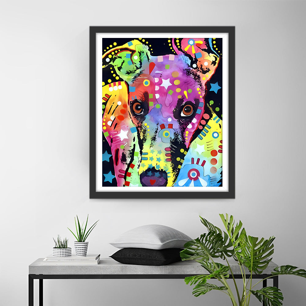 Pop Art Jack Russell Diamond Painting
