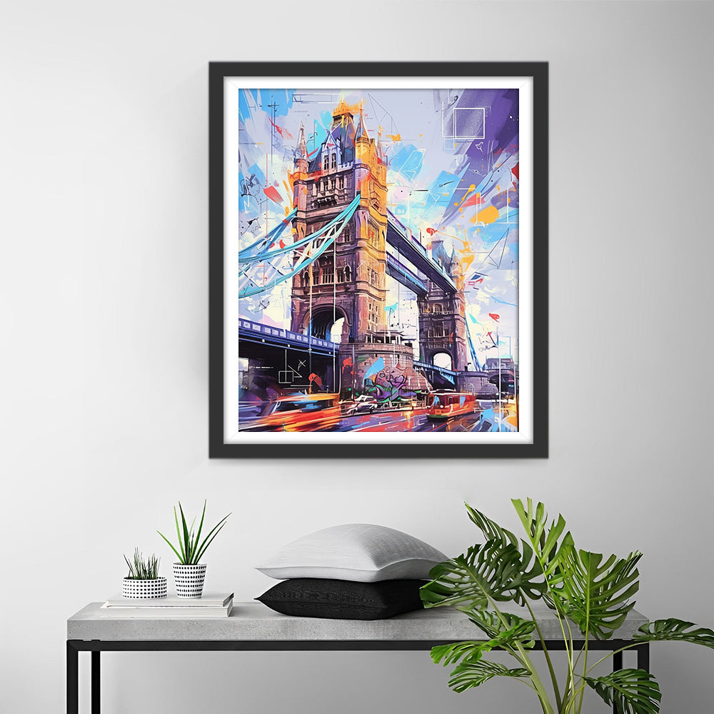 Pop Art London Tower Bridge Diamond Painting