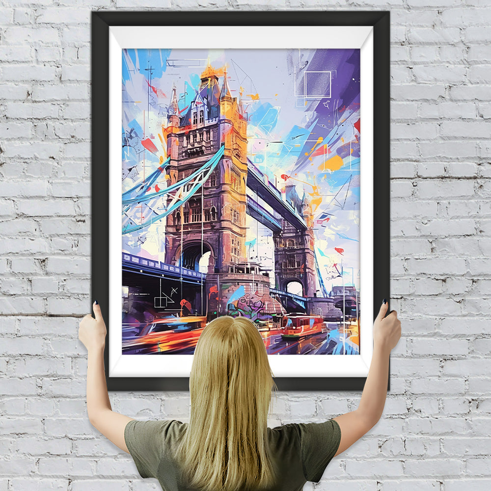 Pop Art London Tower Bridge Diamond Painting