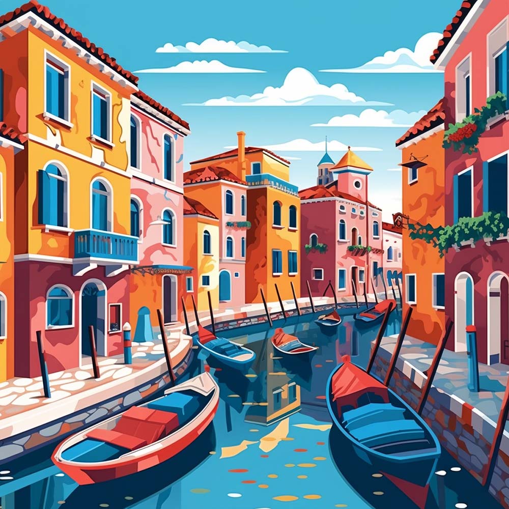Pop Stil Venedig Diamond Painting