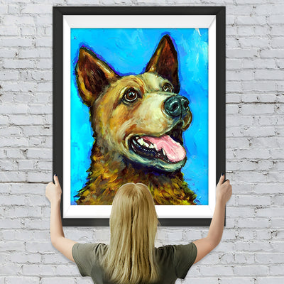 Porträt eines Hundes Diamond Painting