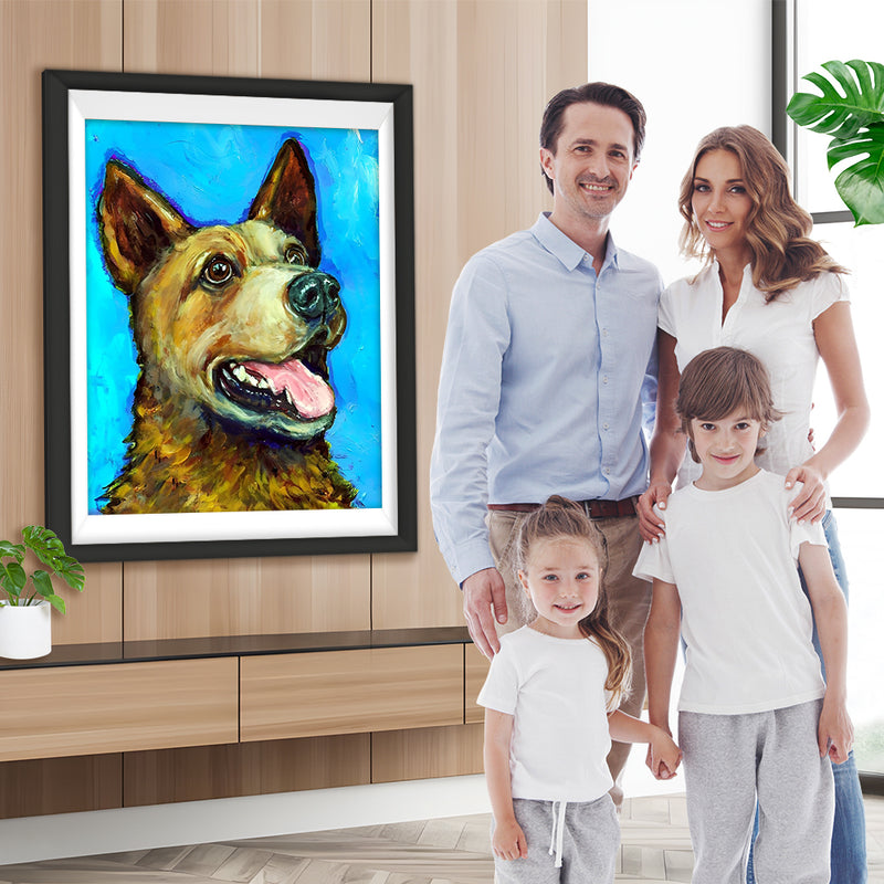 Porträt eines Hundes Diamond Painting