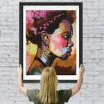 Profil der afrikanischen Frau Diamond Painting