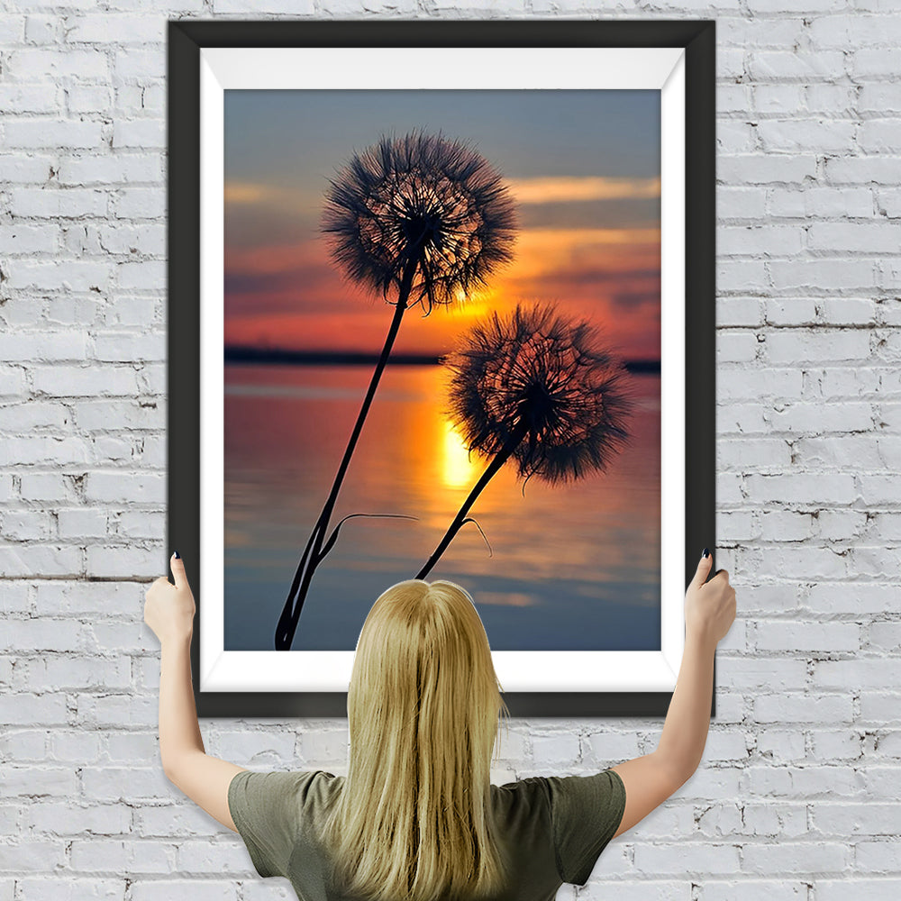 Pusteblumen am See Diamond Painting