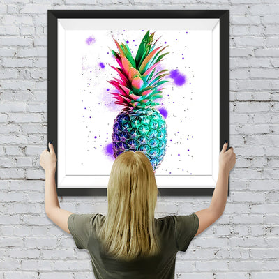 Regenbogen-Ananas Diamond Painting