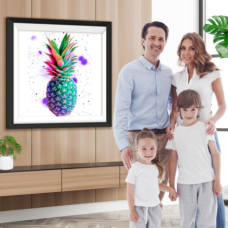 Regenbogen-Ananas Diamond Painting