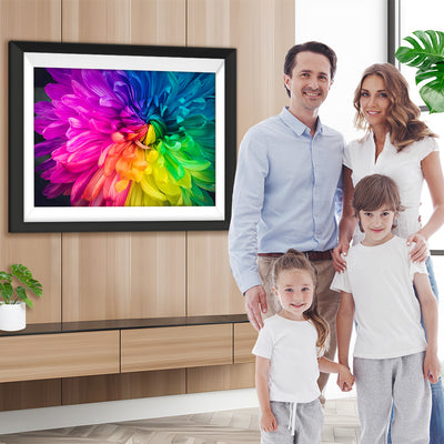 Regenbogen-Chrysantheme Diamond Painting