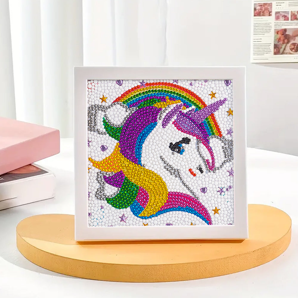 Regenbogen Einhorn Mini-Kristallpünktchen Diamond Painting