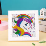 Regenbogen Einhorn Mini-Kristallpünktchen Diamond Painting