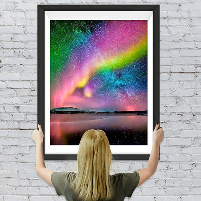 Regenbogen Sterne Diamond Painting