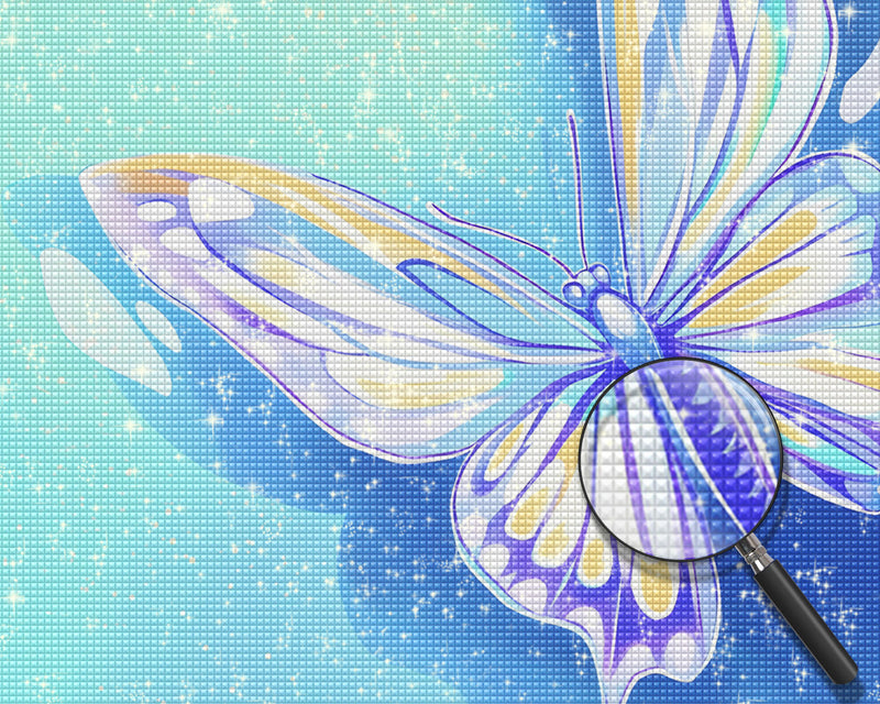 Rein fliegender Schmetterling Diamond Painting