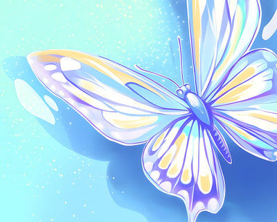 Rein fliegender Schmetterling Diamond Painting