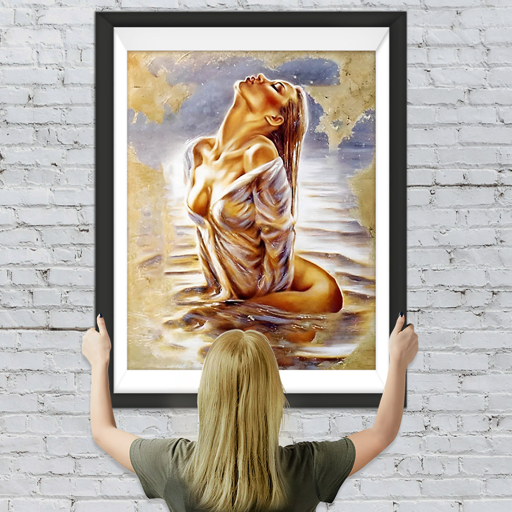 Reizende Frau aus dem Bad Diamond Painting