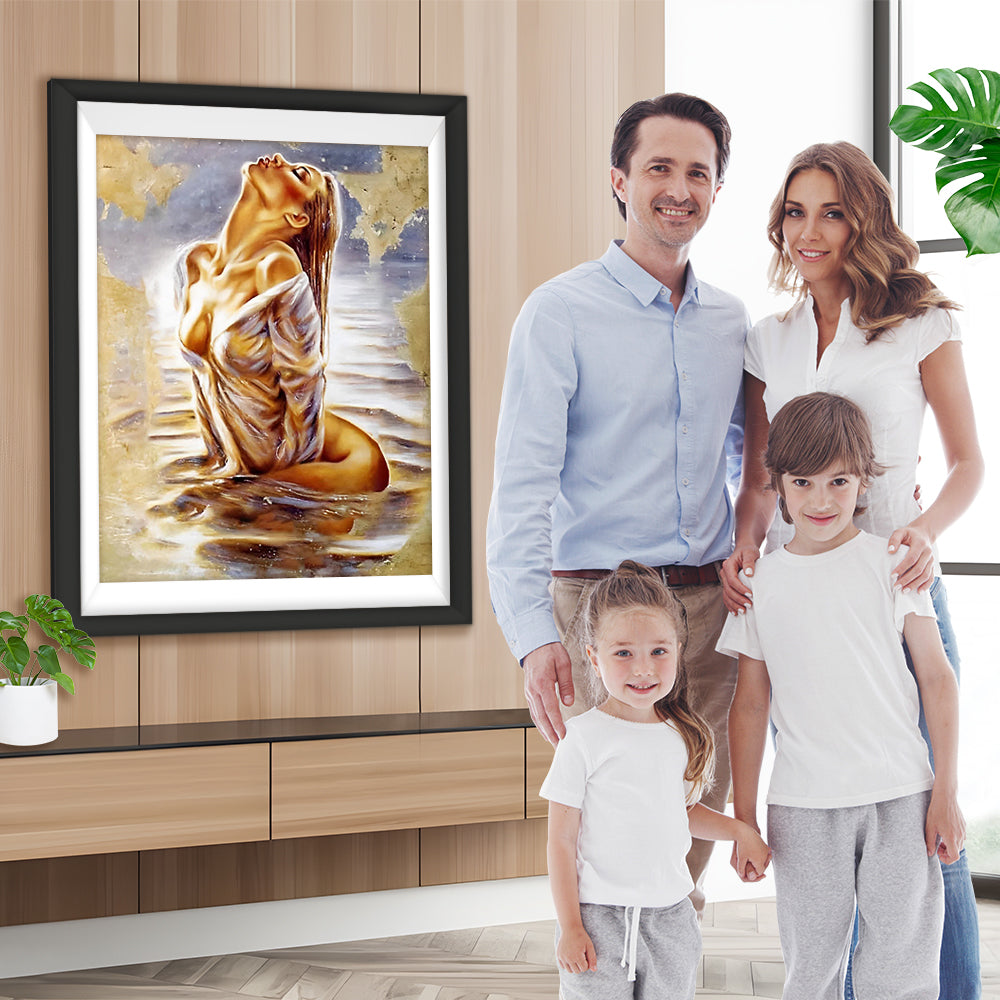 Reizende Frau aus dem Bad Diamond Painting