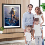 Rettung von Menschen vor dem Sturz ins Meer Diamond Painting