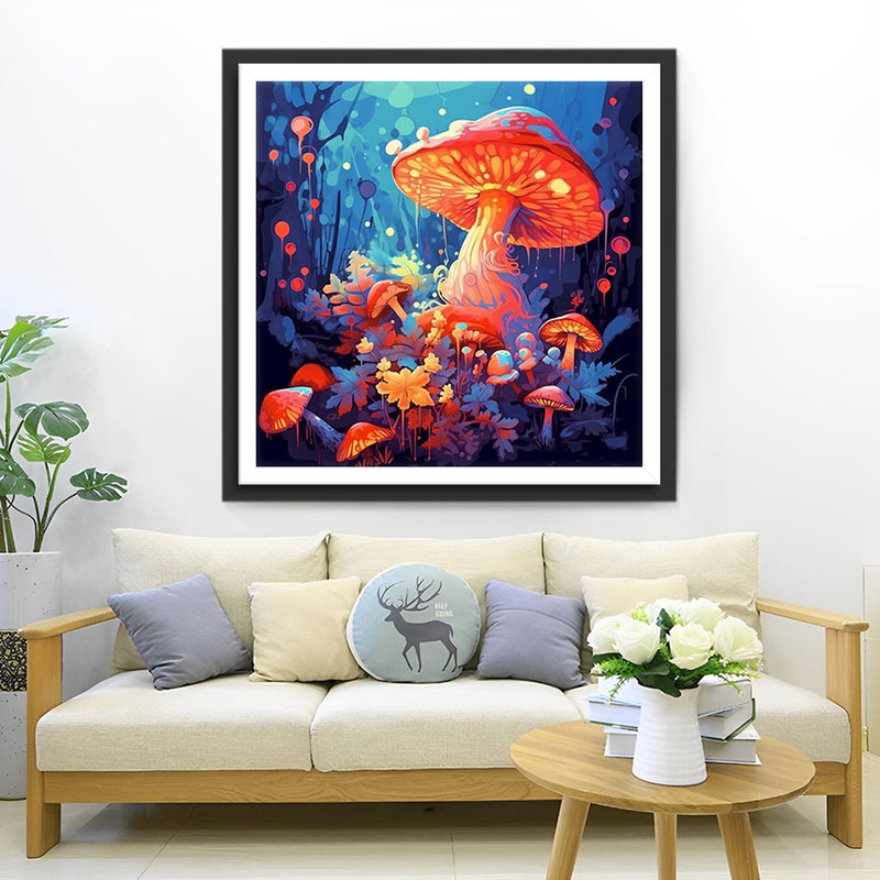 Riesige Glühpilze im Tal Diamond Painting