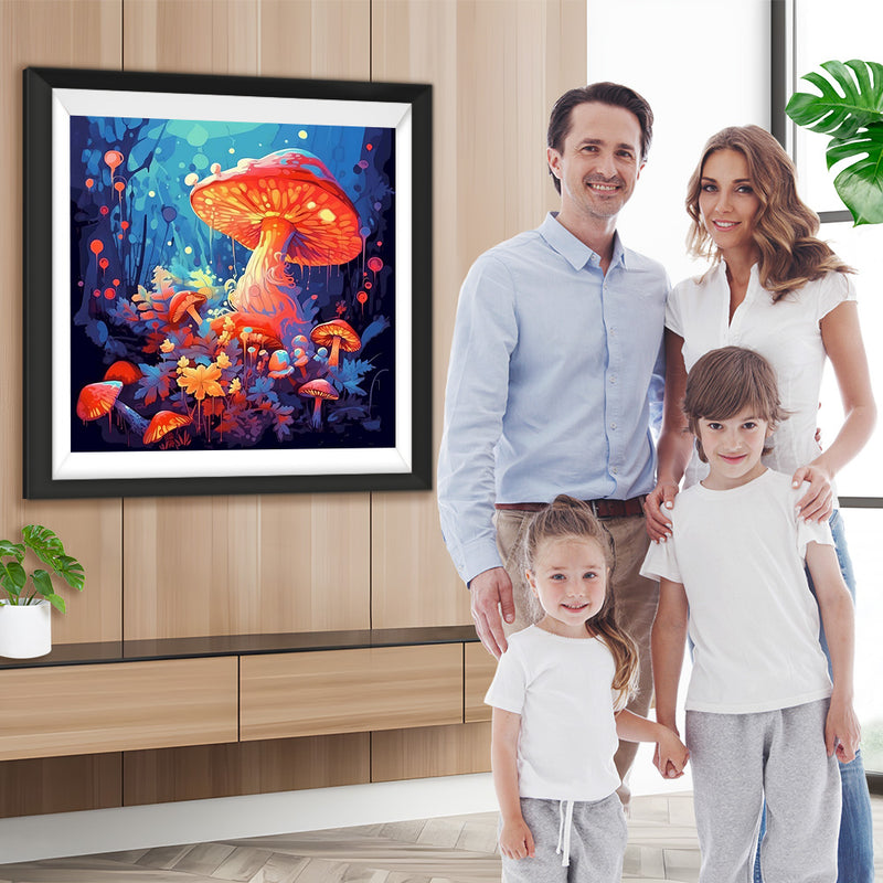Riesige Glühpilze im Tal Diamond Painting