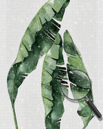 Riesige grüne Blätter Diamond Painting