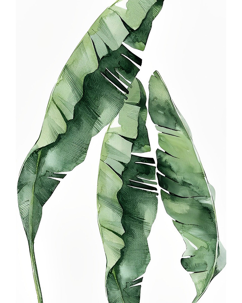 Riesige grüne Blätter Diamond Painting