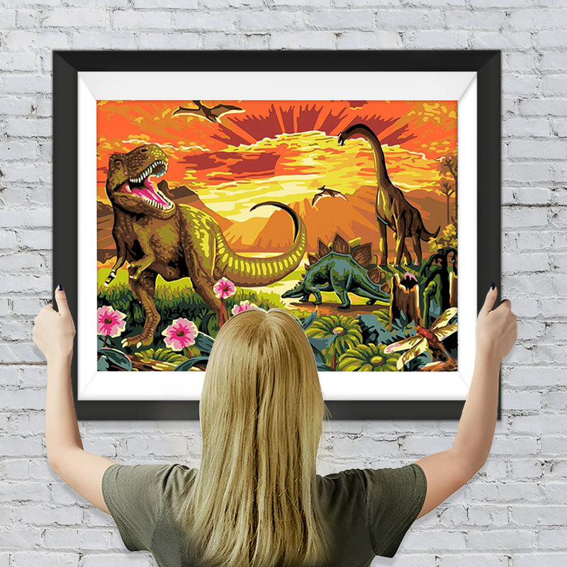 Riesige Jurassic Dinosaurier Diamond Painting