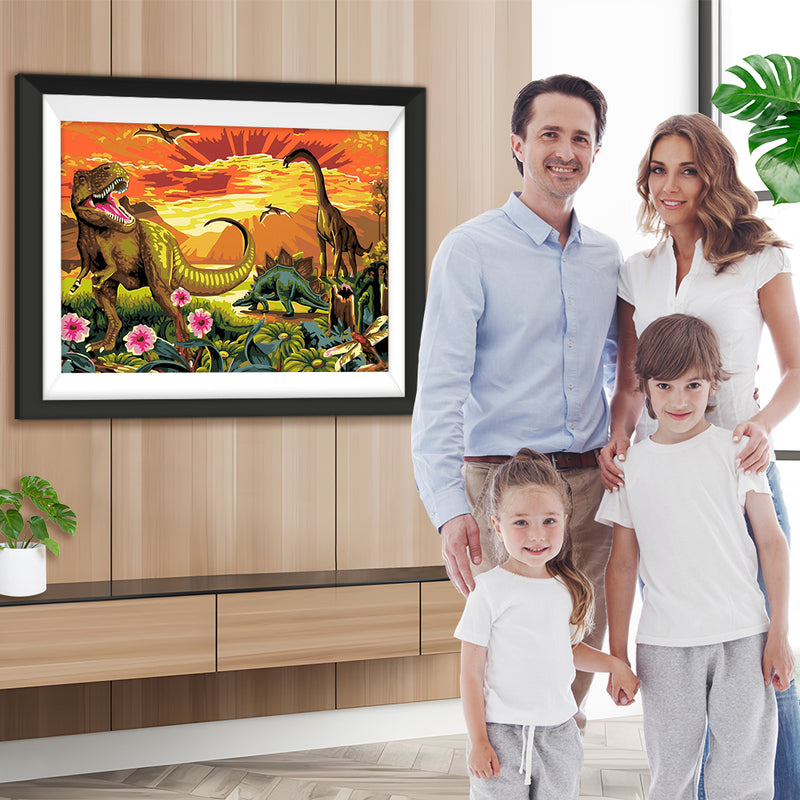 Riesige Jurassic Dinosaurier Diamond Painting