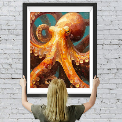 Riesiger Oktopus in der Tiefsee Diamond Painting