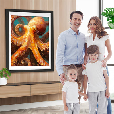Riesiger Oktopus in der Tiefsee Diamond Painting