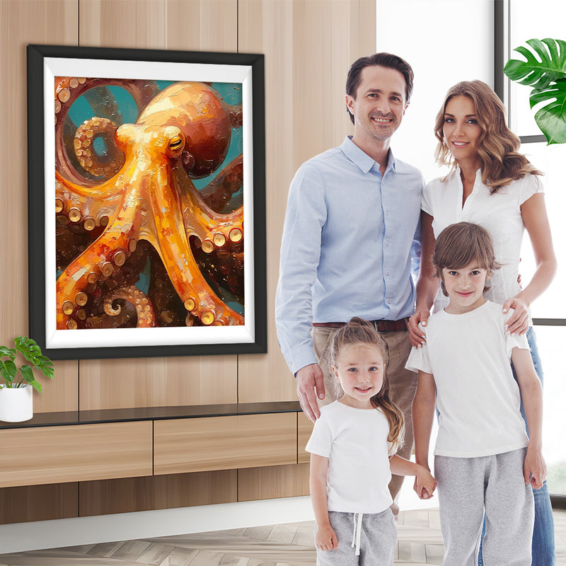 Riesiger Oktopus in der Tiefsee Diamond Painting