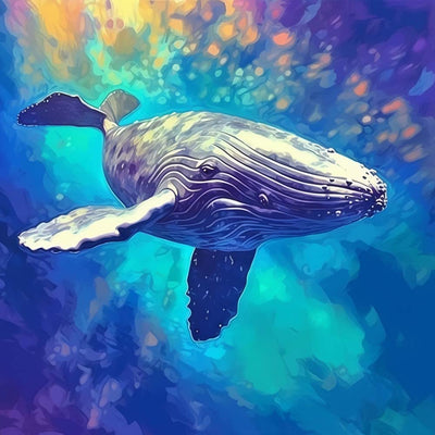 Riesiger Wal im Meer Diamond Painting