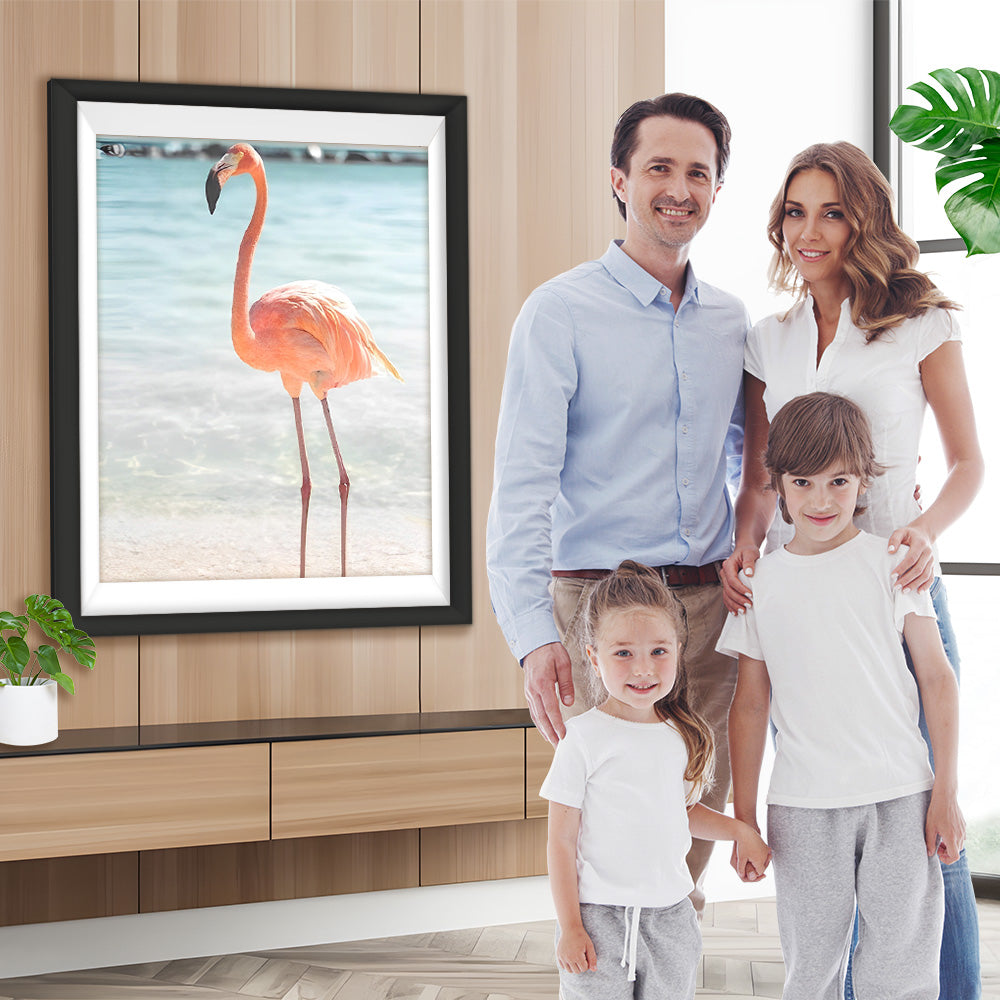 Rosa Flamingo am Meer Diamond Painting