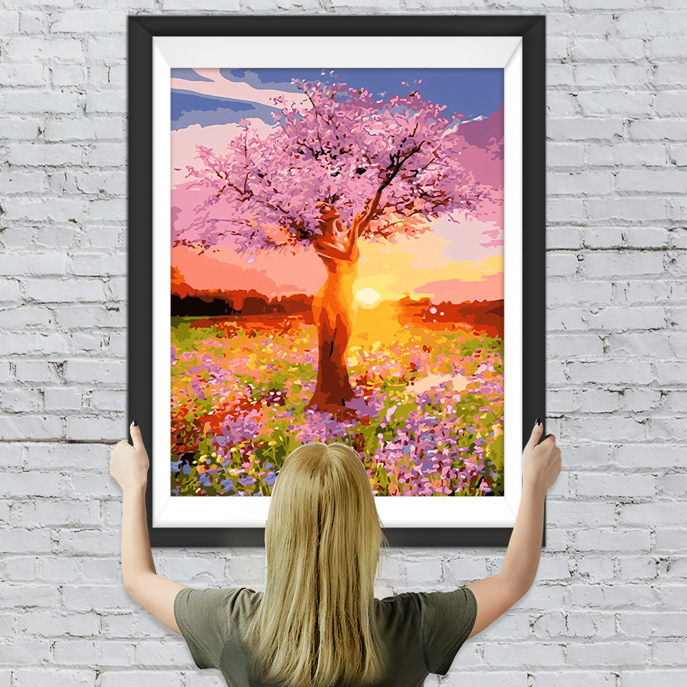 Rosa Göttin Baum Diamond Painting