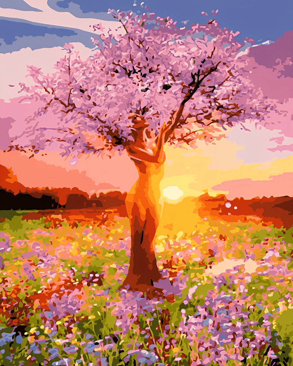 Rosa Göttin Baum Diamond Painting