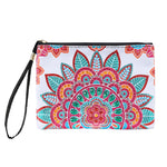 Rosa-grünes Mandala Diamond Painting Handgelenktasche