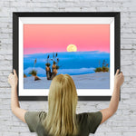 Rosa Himmel und blaues Meer Diamond Painting