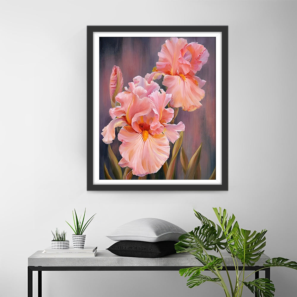 Rosa Iris Diamond Painting