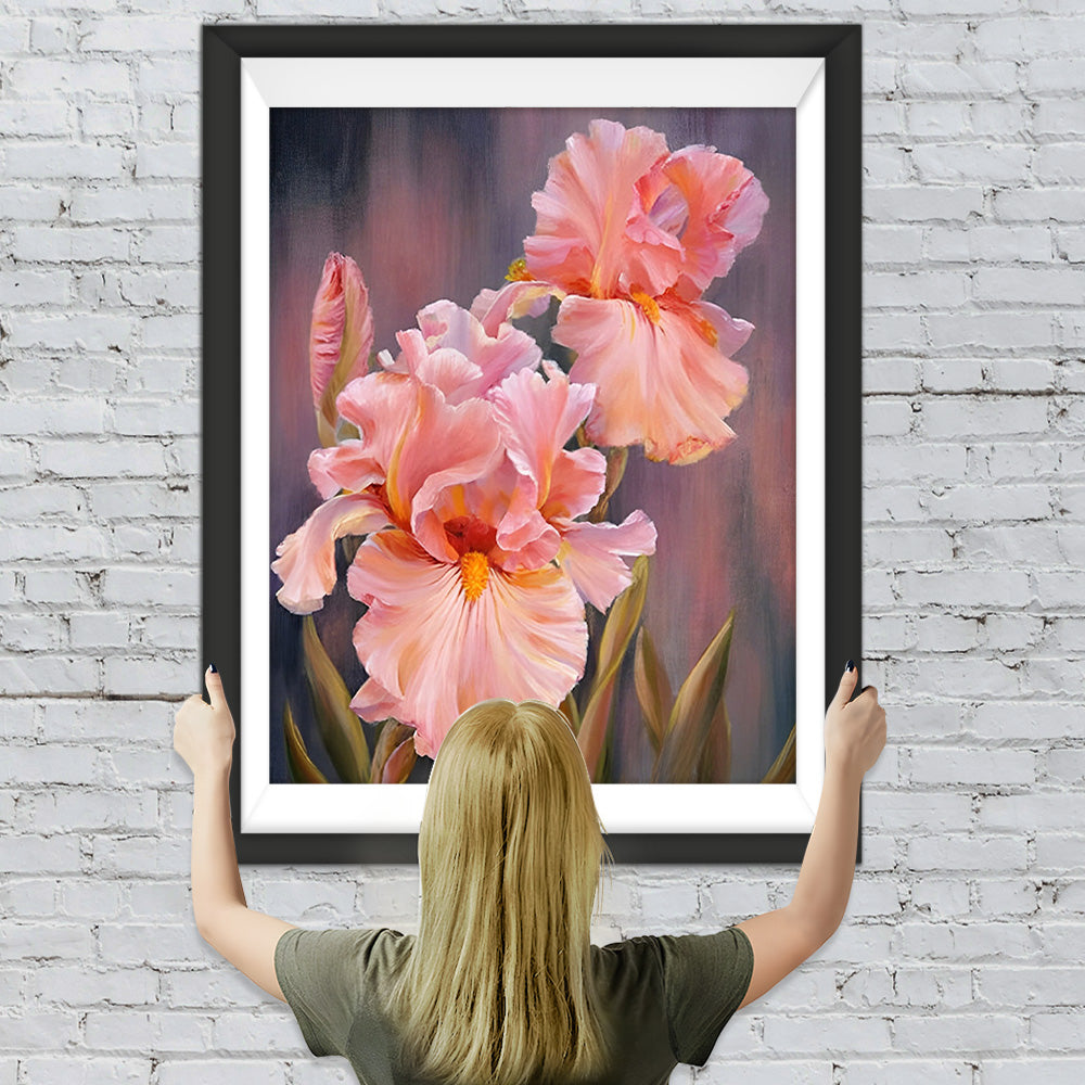 Rosa Iris Diamond Painting