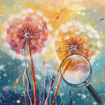 Rosa Löwenzahn Diamond Painting