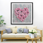 Rosa Orchidee Herz Diamond Painting