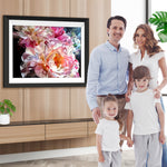 Rosa Pfingstrosen in voller Blüte Diamond Painting